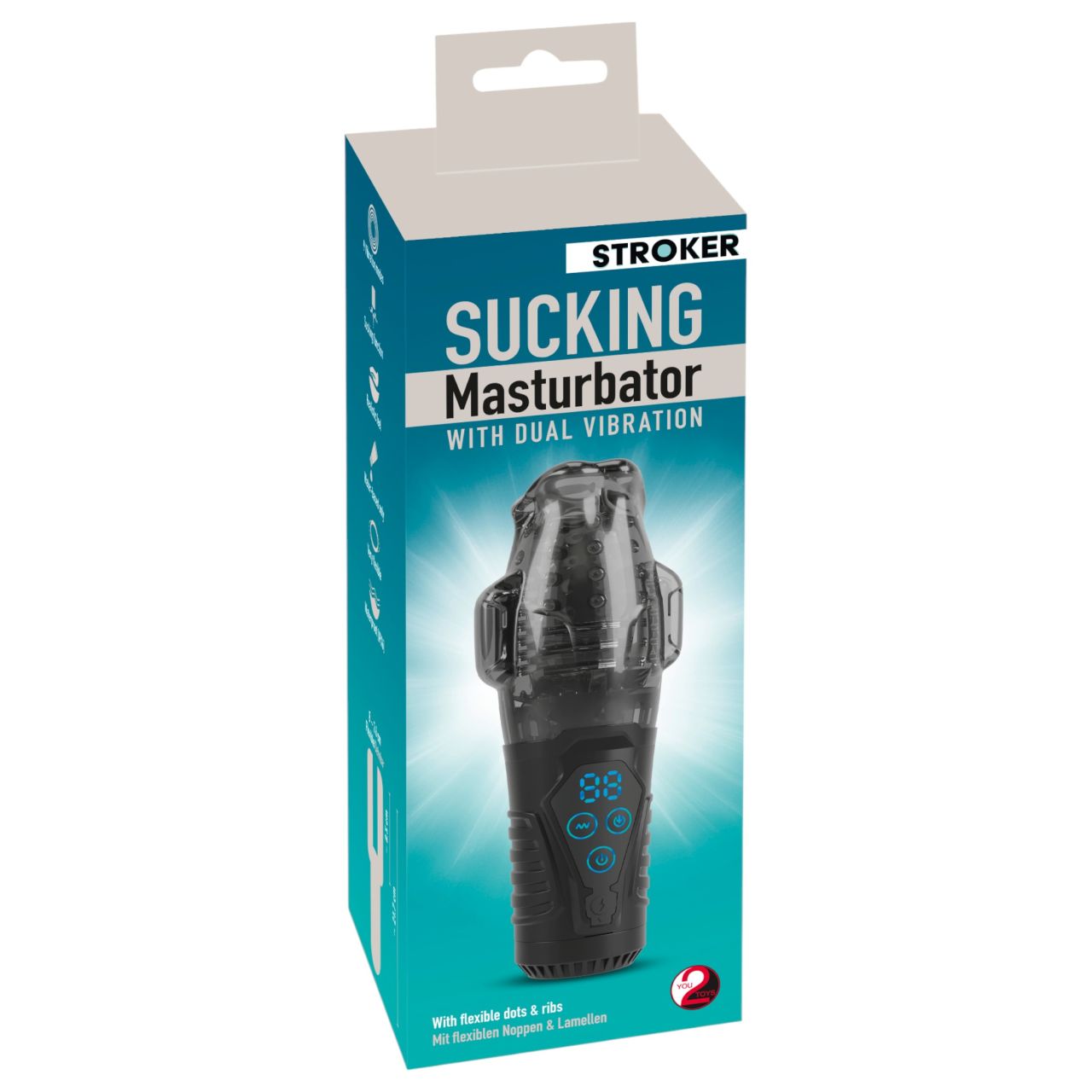 Stroker - szívó, rezgő maszturbátor (szürke) Stroker - szívó, rezgő maszturbátor (szürke)