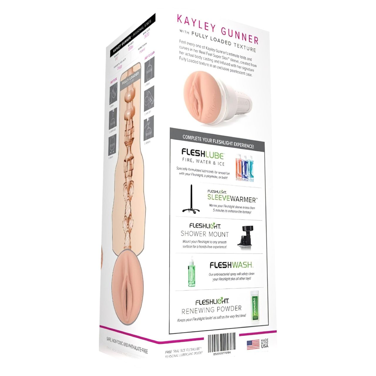 Fleshlight Kayley Gunner - élethű vagina (testszínű)