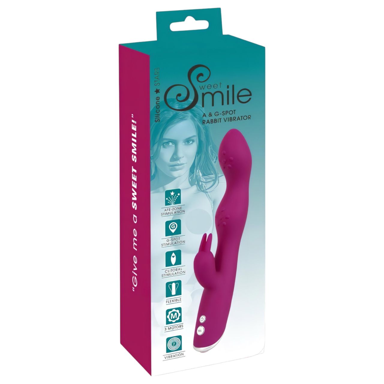 SMILE - flexibilis, csiklókaros A és G-pont vibrátor (lila) SMILE - flexibilis, csiklókaros A és G-pont vibrátor (lila)