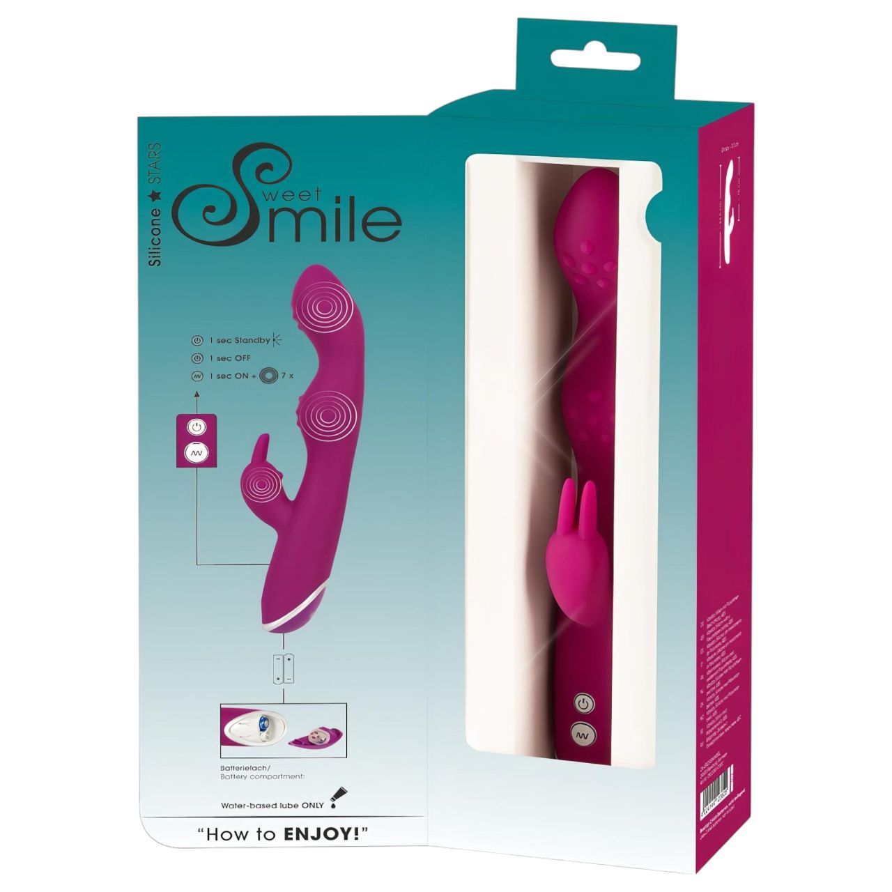 SMILE - flexibilis, csiklókaros A és G-pont vibrátor (lila) SMILE - flexibilis, csiklókaros A és G-pont vibrátor (lila)
