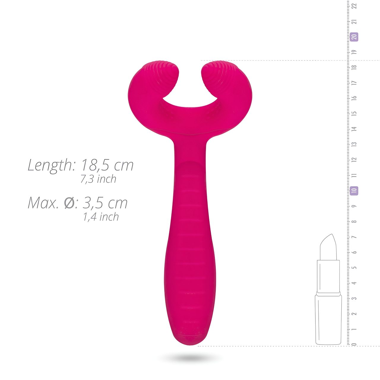 EasyToys Couple - akkus, vízálló párvibrátor (pink)