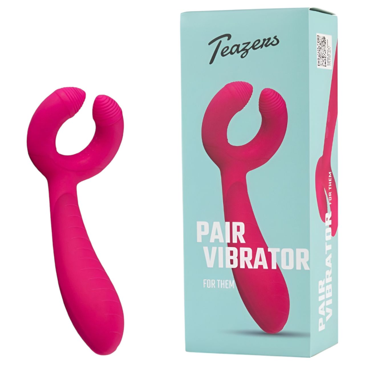 EasyToys Couple - akkus, vízálló párvibrátor (pink)