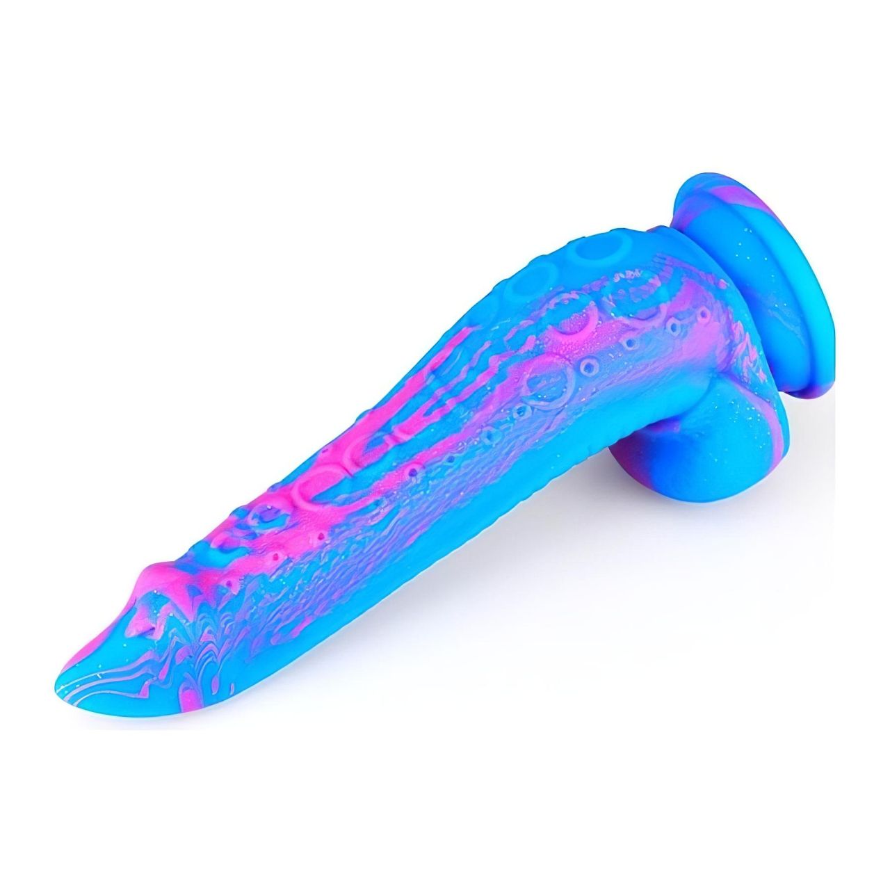 Inkipus - herés szilikon dildó - 18 cm (kék-pink) Inkipus - herés szilikon dildó - 18 cm (kék-pink)