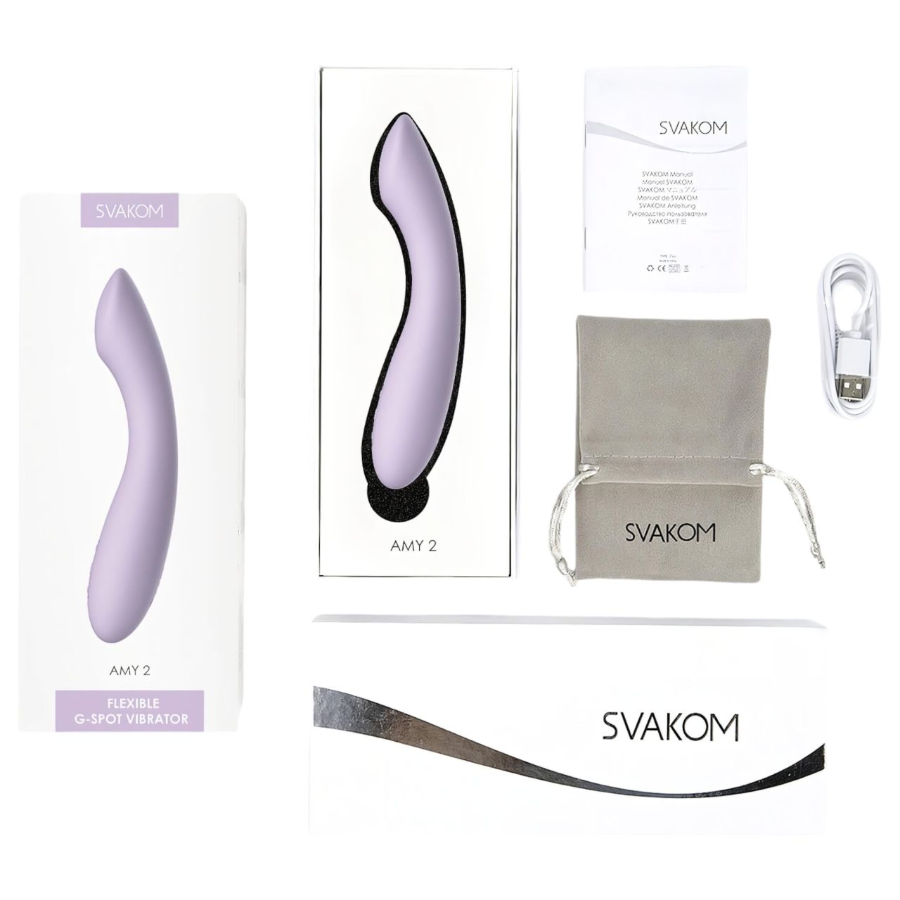 Svakom Amy 2 - akkus, vízálló G-pont vibrátor (lila)