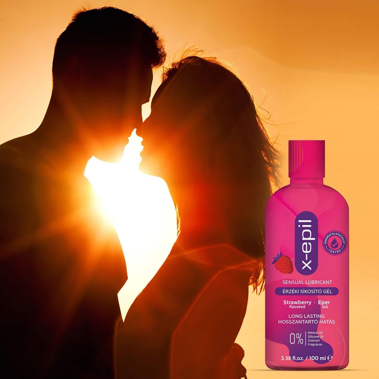 X-Epil - eper ízű érzéki síkosító gél (100 ml) X-Epil - eper ízű érzéki síkosító gél (100 ml)