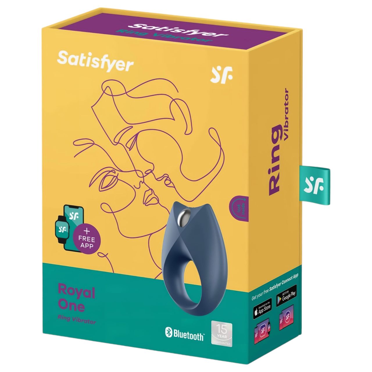 Satisfyer Royal One - App-vezérelt vibrációs péniszgyűrű, férfiaknak (kék) Satisfyer Royal One - App-vezérelt vibrációs péniszgyűrű, férfiaknak (kék)