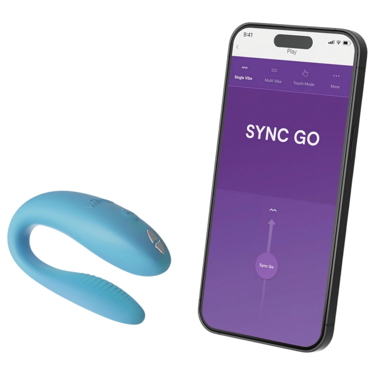We-Vibe Sync Go - App-vezérelt párvibrátor (türkiz) We-Vibe Sync Go - App-vezérelt párvibrátor (türkiz)
