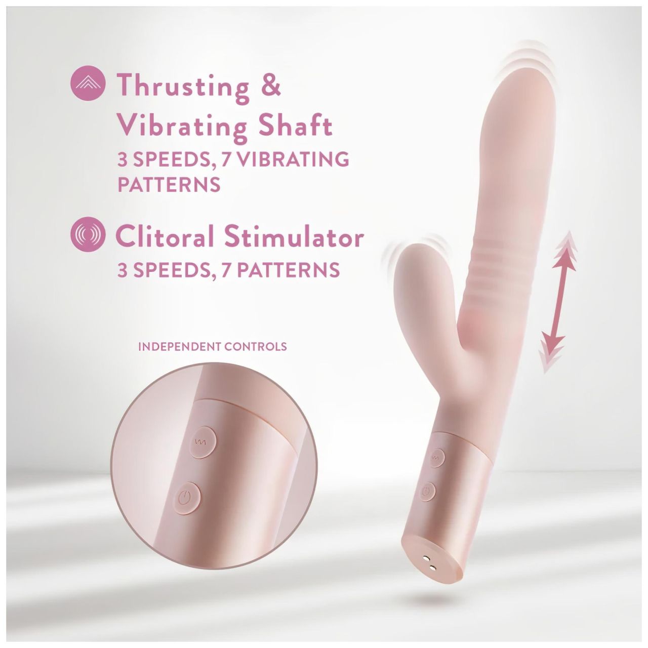 Blush Fraya - csiklókaros lökő vibrátor (pink) Blush Fraya - csiklókaros lökő vibrátor (pink)