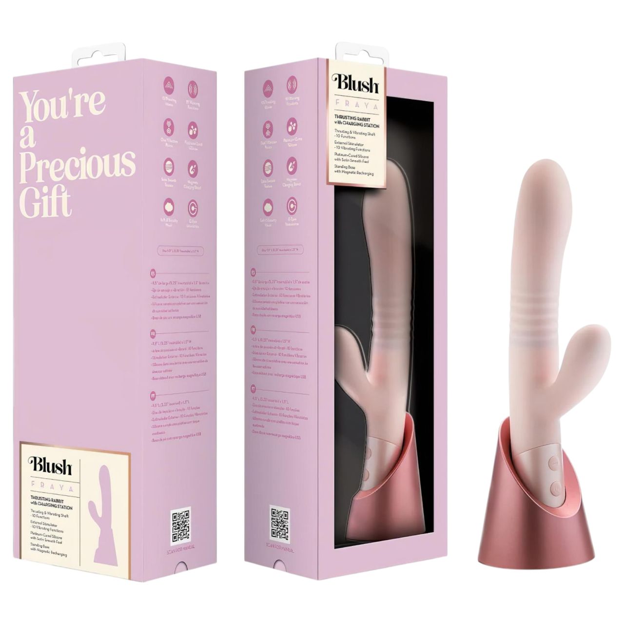 Blush Fraya - csiklókaros lökő vibrátor (pink) Blush Fraya - csiklókaros lökő vibrátor (pink)