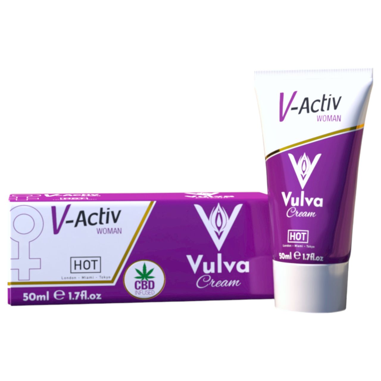 Hot V-Active - stimuláló intim krém nőknek (50 ml) Hot V-Active - stimuláló intim krém nőknek (50 ml)