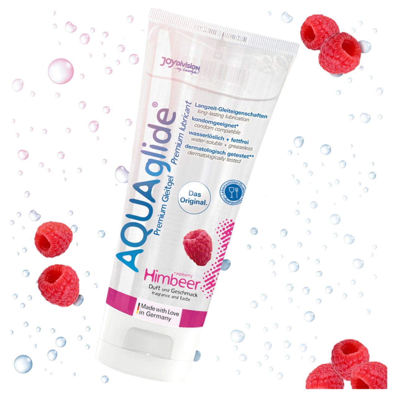 AQUAglide - vízbázisú síkosító - málna (100 ml) AQUAglide - vízbázisú síkosító - málna (100 ml)