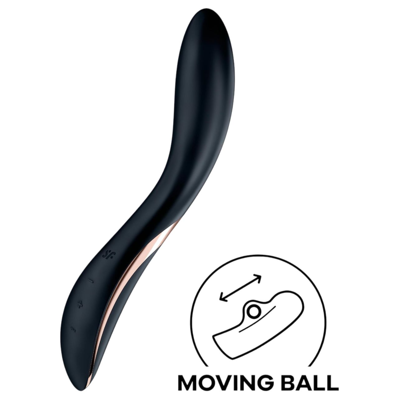 Satisfyer Rrrolling - mozgó golyós G-pont vibrátor (fekete) Satisfyer Rrrolling - mozgó golyós G-pont vibrátor (fekete)