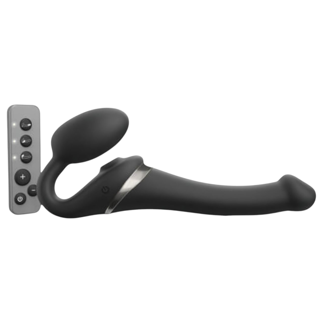 Strap-on-me S - felcsatolható, léghullámos vibrátor - (fekete) Strap-on-me S - felcsatolható, léghullámos vibrátor - (fekete)