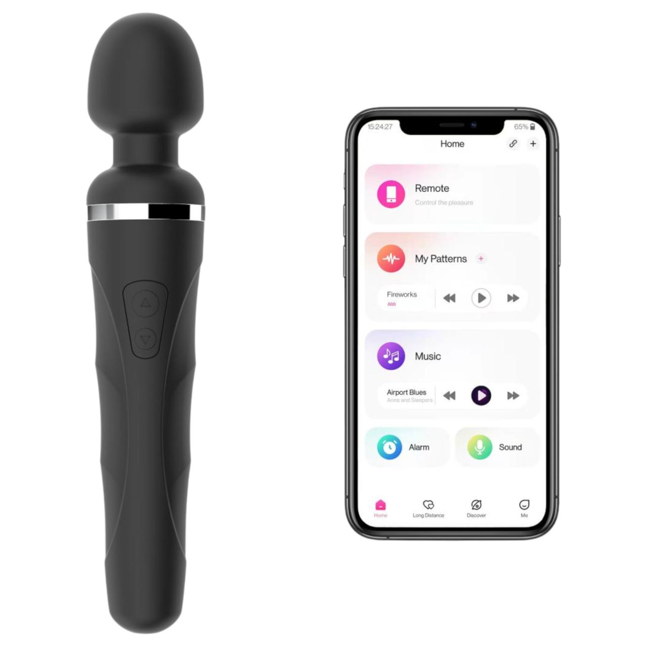 Lovense Domi 2 - App-vezérelt masszírozó vibrátor (fekete) Lovense Domi 2 - App-vezérelt masszírozó vibrátor (fekete)