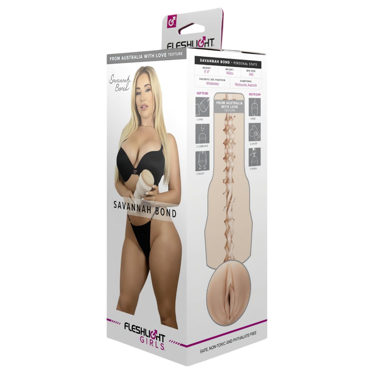 Fleshlight Savannah Bond - élethű művagina (testszínű)