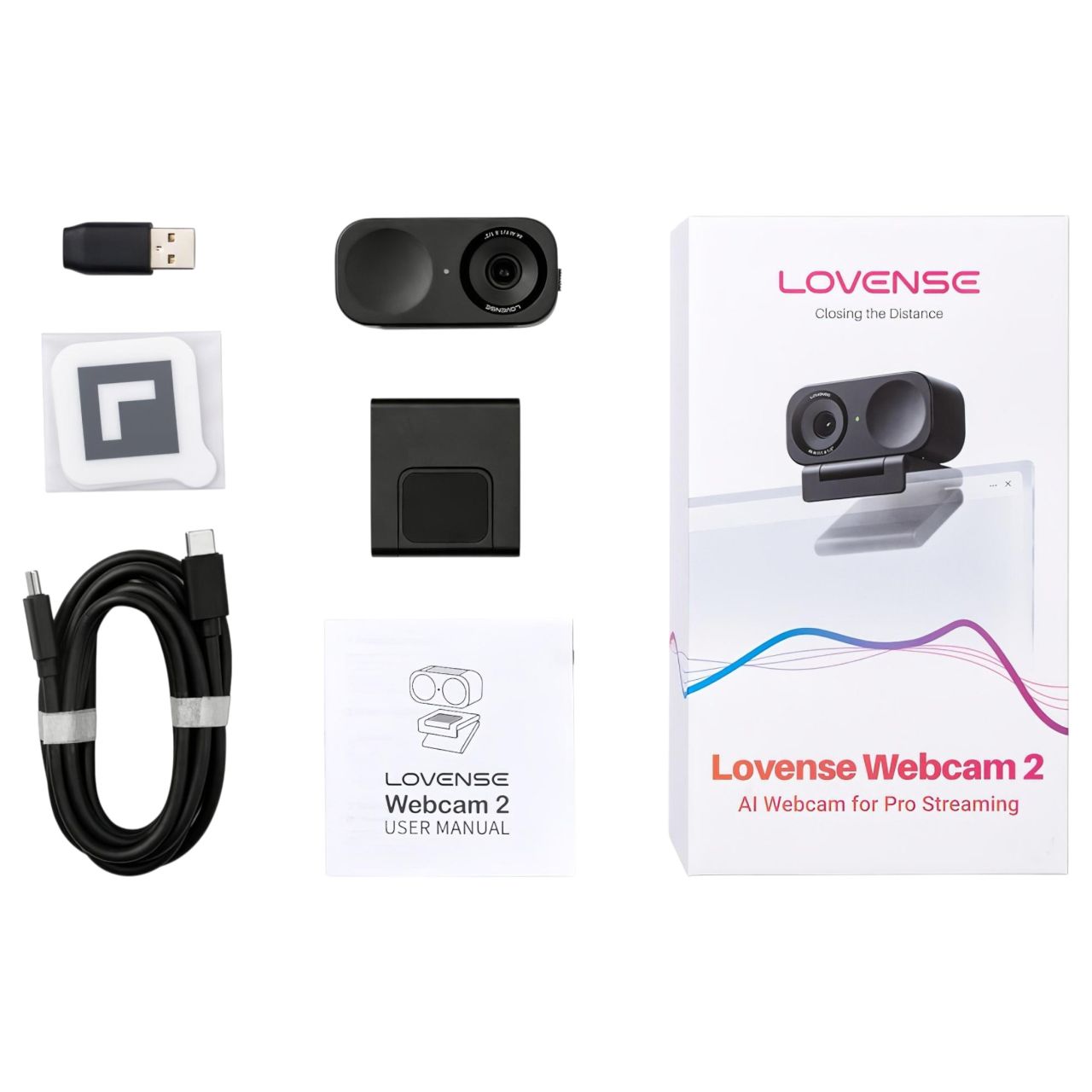 Lovense Webcam 2 - AI webkamera streaminghez (fekete) Lovense Webcam 2 - AI webkamera streaminghez (fekete)
