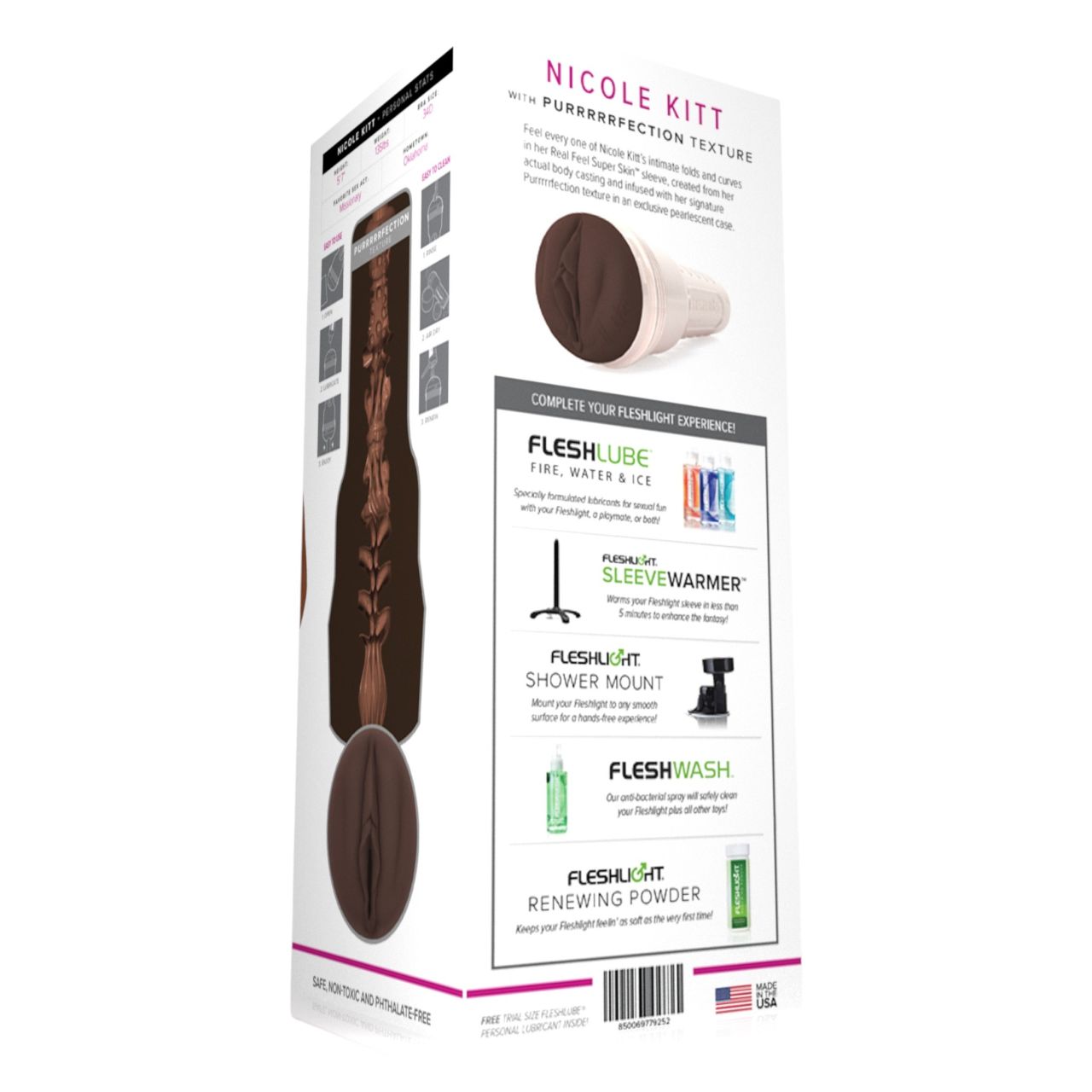 Fleshlight Nicole Kitt Purrrrrfection - maszturbátor - vagina