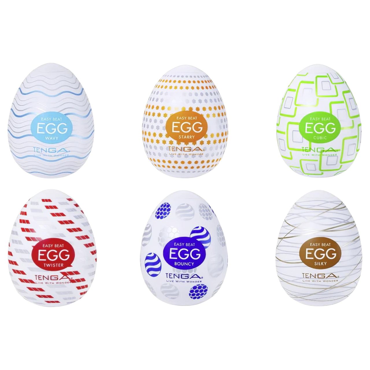TENGA Variety - tojás maszturbátor készlet (6 db) TENGA Variety - tojás maszturbátor készlet (6 db)