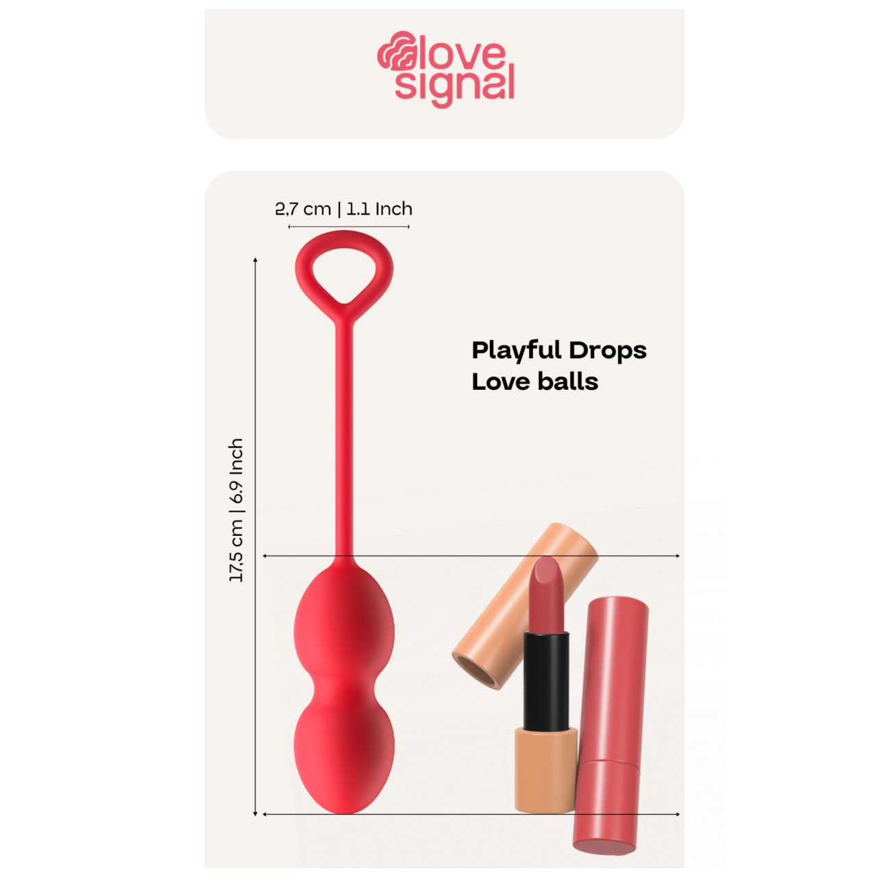 Dreamtoys Love Signal - gésagolyó duo (piros) Dreamtoys Love Signal - gésagolyó duo (piros)