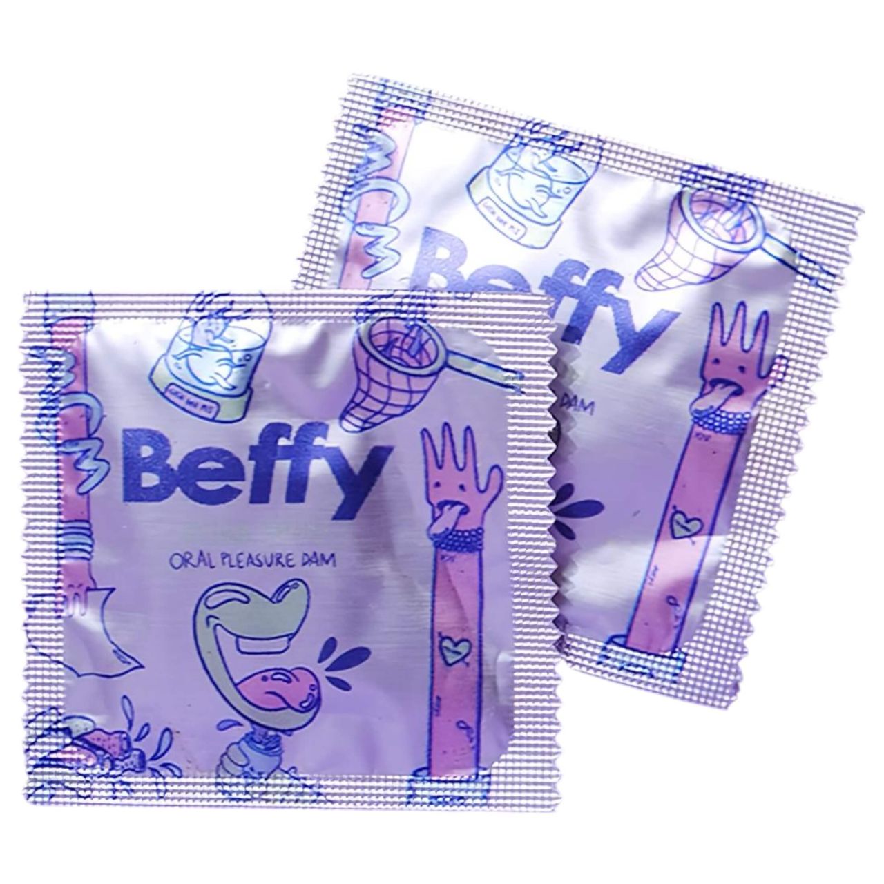 Beffy ultra vékony nyalókendő - latex óvókendő,(2 db) Beffy ultra vékony nyalókendő - latex óvókendő,(2 db)