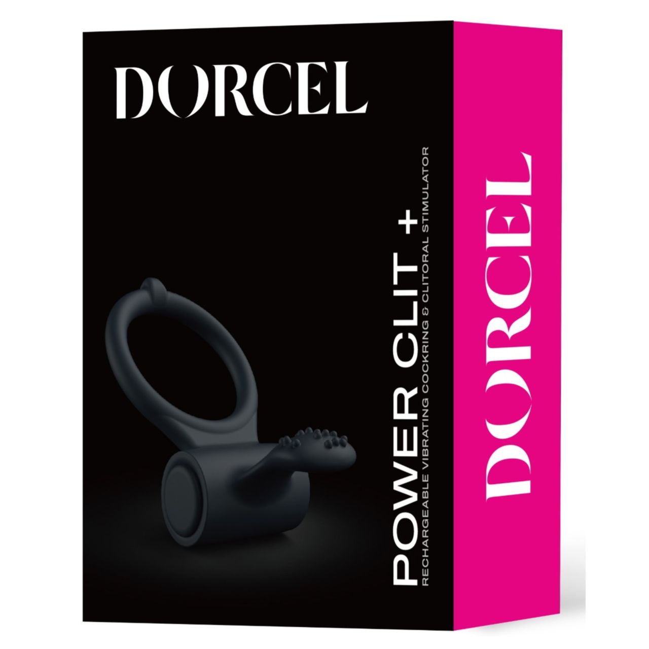 Dorcel Power Clit Plus - akkus, vibrációs péniszgyűrű (fekete)