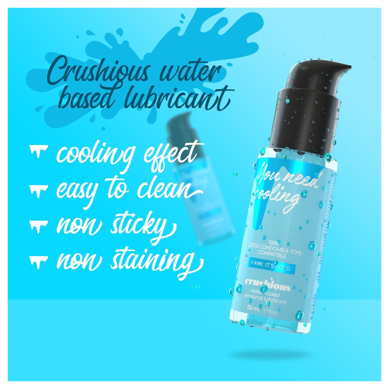 Crushious - hűsítő vízbázisú síkosító (50ml)