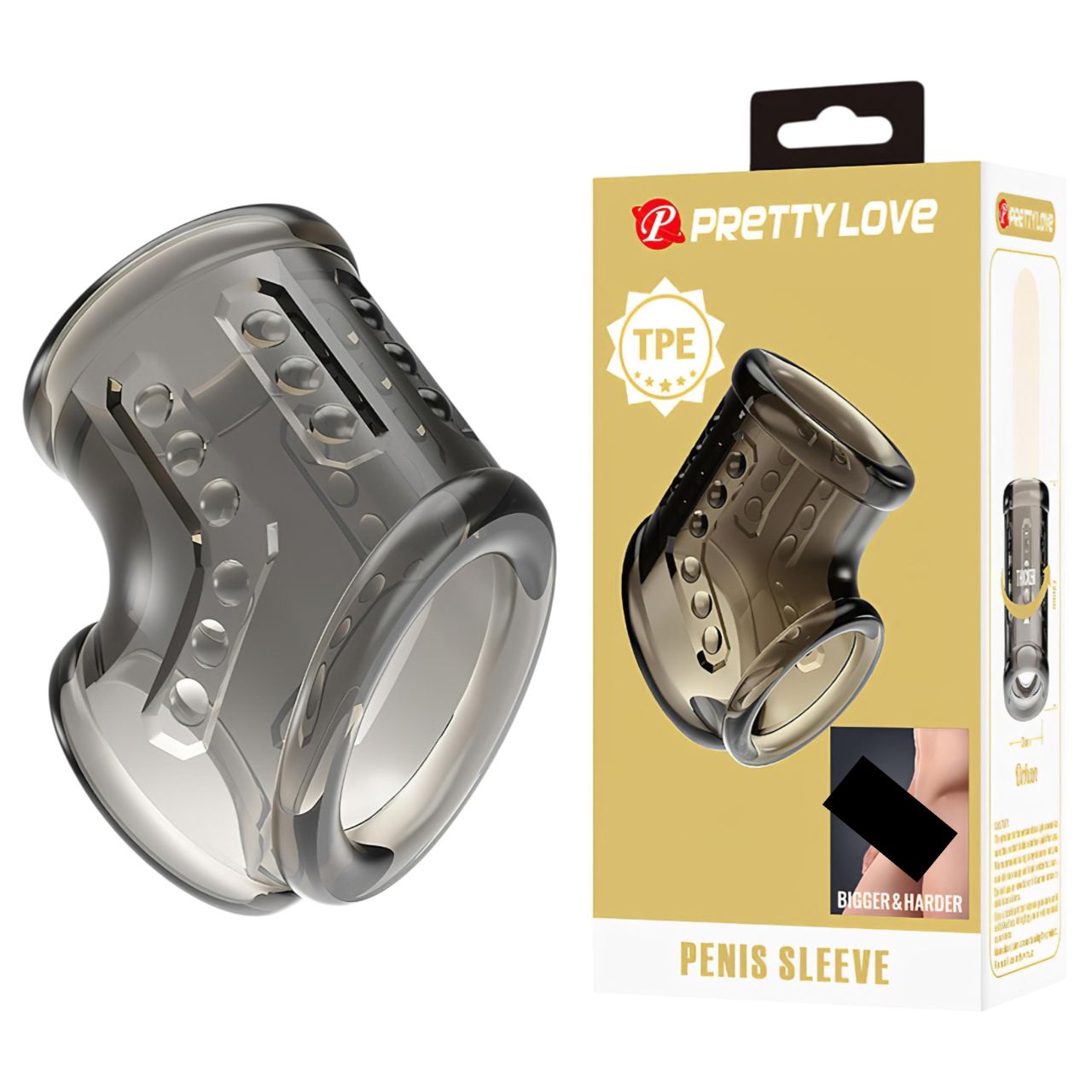 Pretty Love - pénisz- és heregyűrű (áttetsző) Pretty Love - pénisz- és heregyűrű (áttetsző)