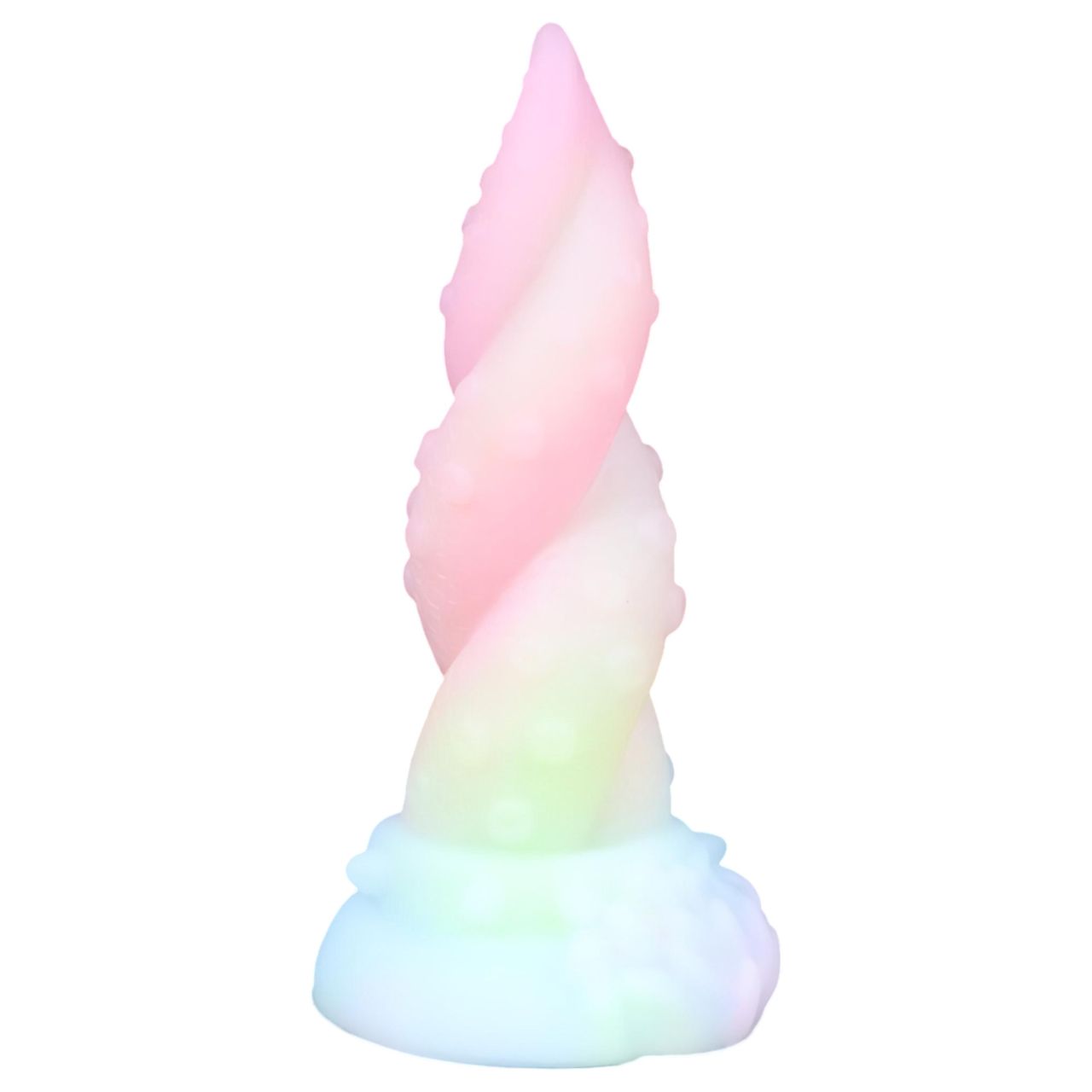 OgazR Kraken - csavart polipkar dildó - 18 cm (szivárvány) OgazR Kraken - csavart polipkar dildó - 18 cm (szivárvány)