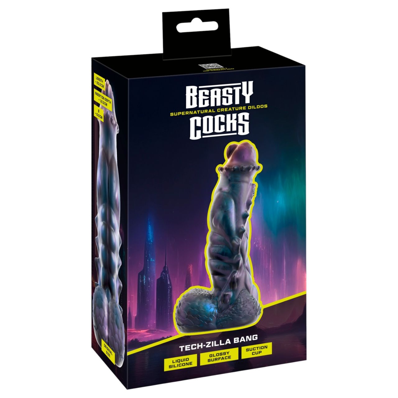 Beasty Cocks Tech-Zilla Bang - tapadókorongos monster dildó (lila) Beasty Cocks Tech-Zilla Bang - tapadókorongos monster dildó (lila)