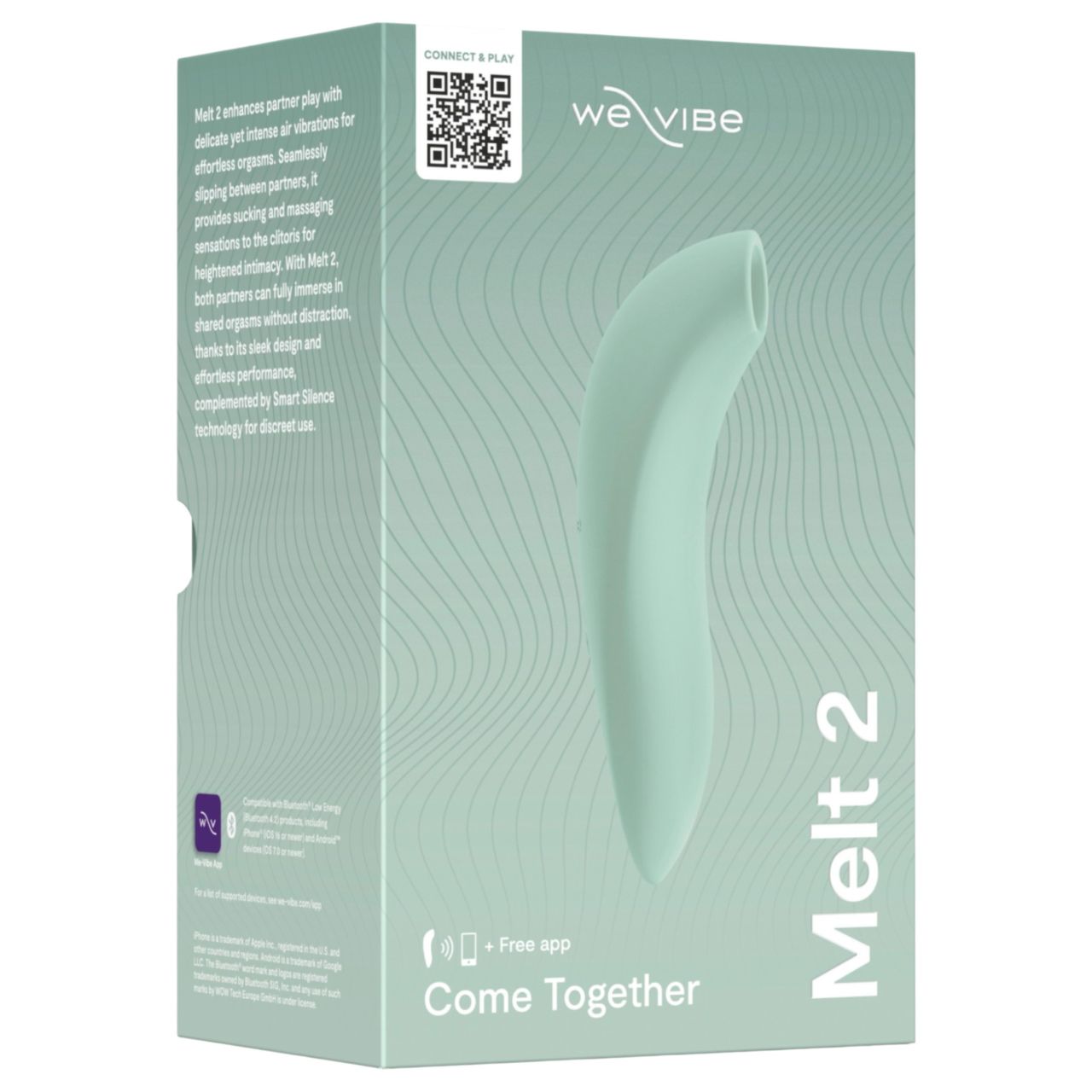 We-Vibe Melt 2 - App-vezérelt léghullámos csiklóizgató (türkiz) We-Vibe Melt 2 - App-vezérelt léghullámos csiklóizgató (türkiz)