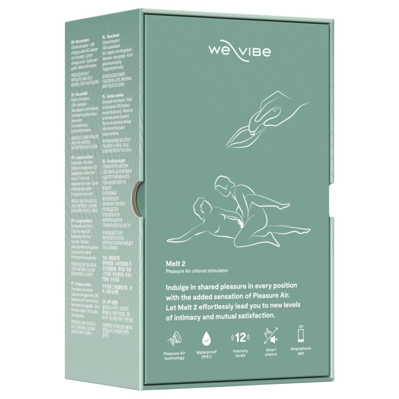 We-Vibe Melt 2 - App-vezérelt léghullámos csiklóizgató (türkiz) We-Vibe Melt 2 - App-vezérelt léghullámos csiklóizgató (türkiz)