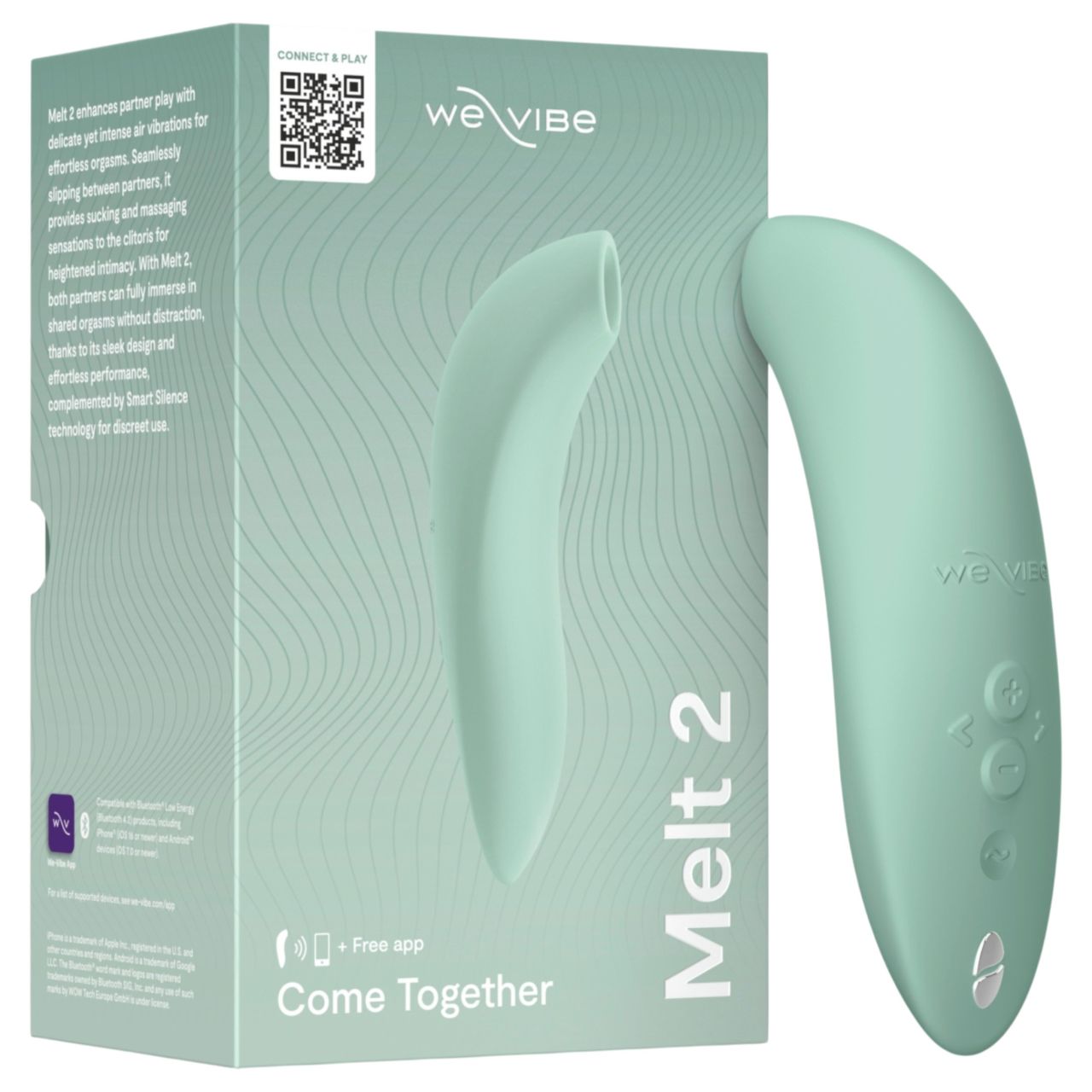 We-Vibe Melt 2 - App-vezérelt léghullámos csiklóizgató (türkiz) We-Vibe Melt 2 - App-vezérelt léghullámos csiklóizgató (türkiz)