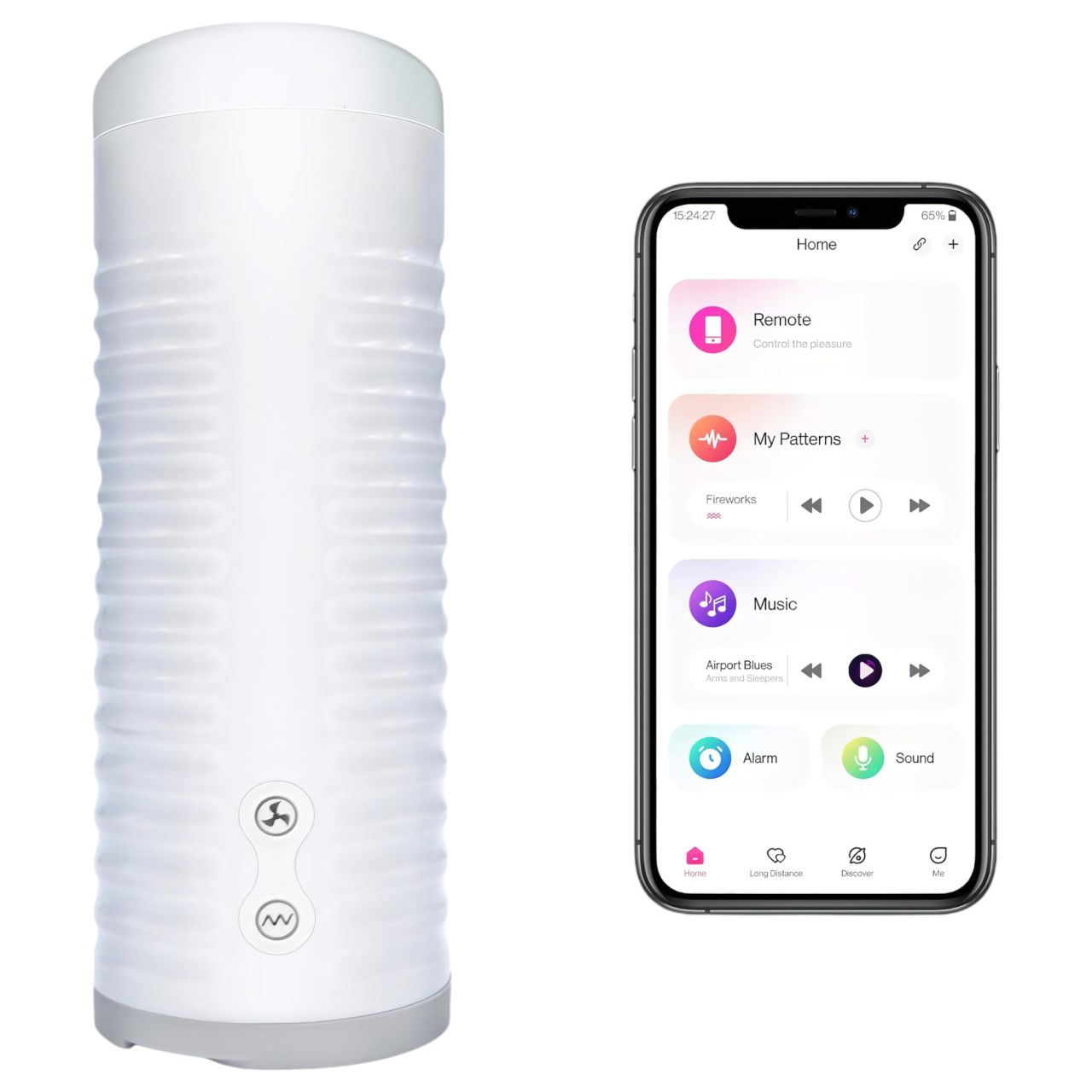 Lovense Max 2 - App-vezérelt maszturbátor, férfiaknak (fehér)