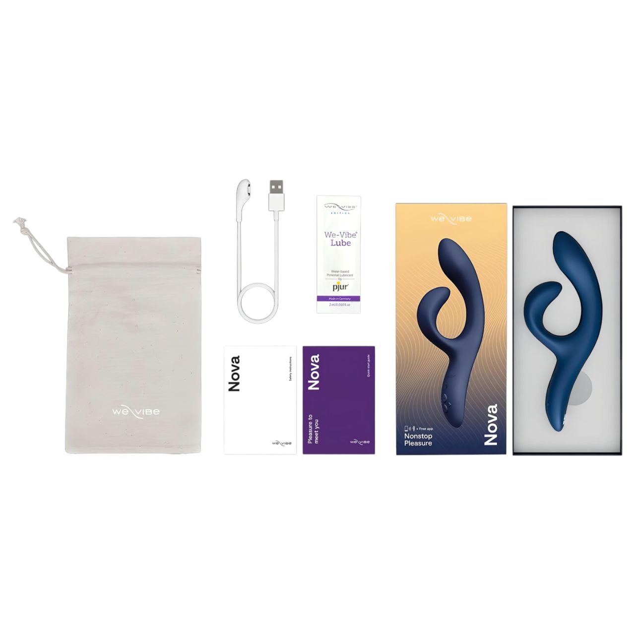We-Vibe Nova 2 - App-vezérelt flexibilis csiklókaros vibrátor (kék) We-Vibe Nova 2 - App-vezérelt flexibilis csiklókaros vibrátor (kék)