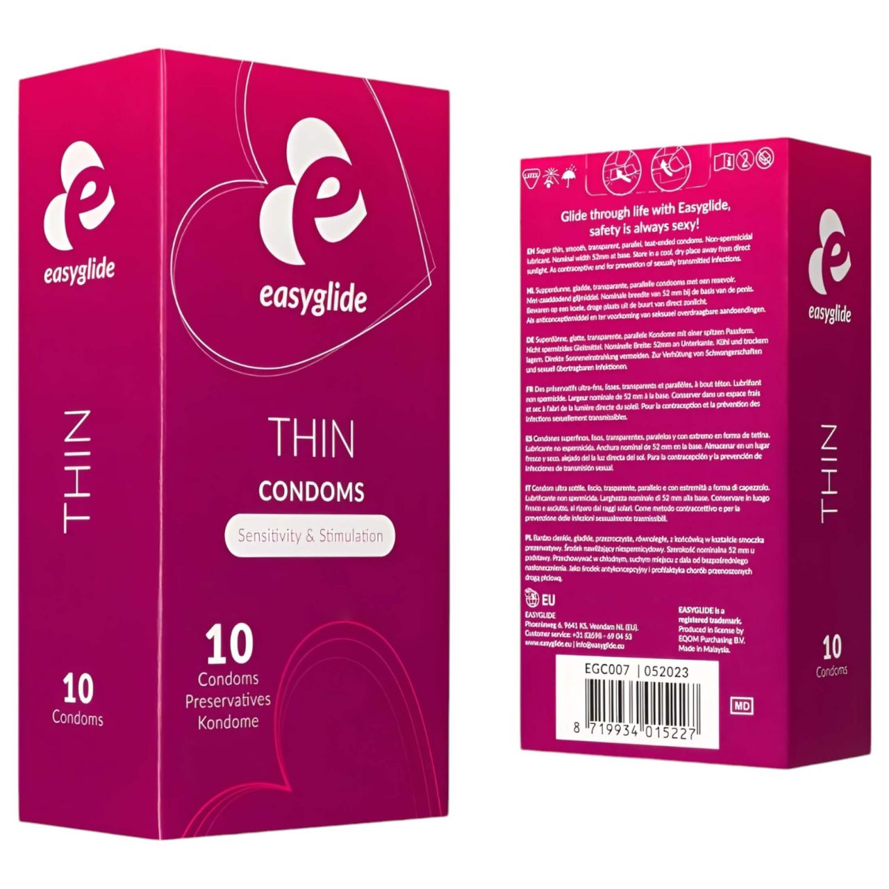 EasyGlide Ultra Thin - vékony óvszer (10 db) EasyGlide Ultra Thin - vékony óvszer (10 db)
