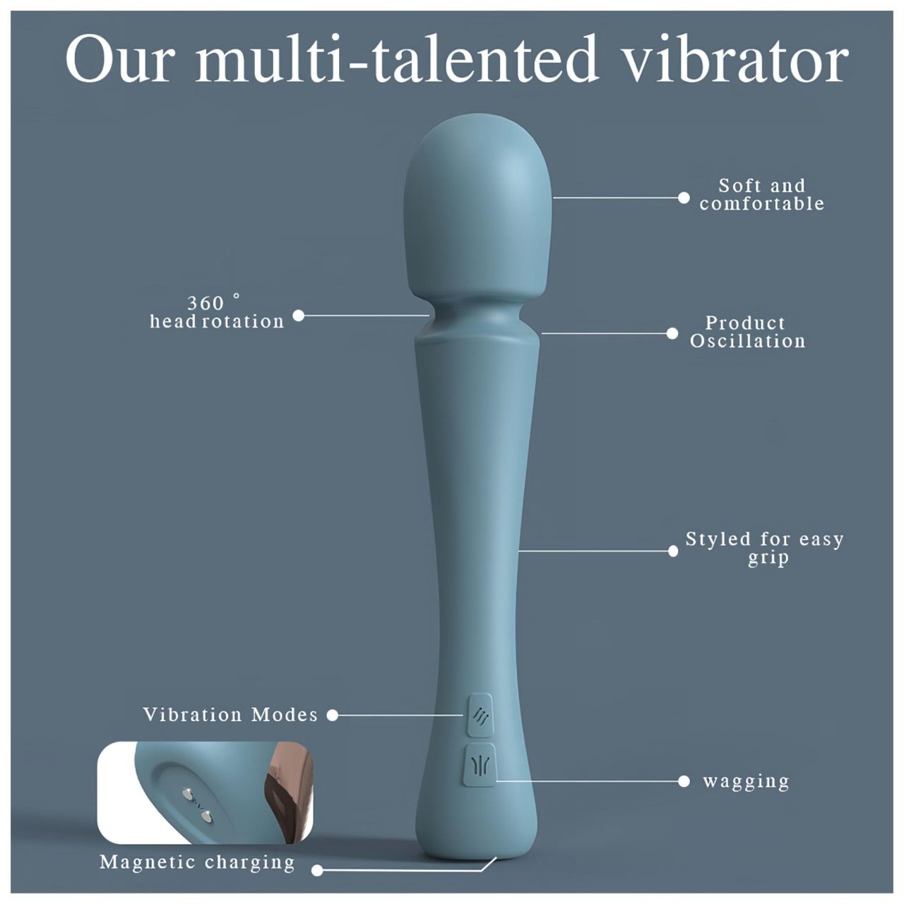 SEX HD Dancer - masszírozó vibrátor (türkiz) SEX HD Dancer - masszírozó vibrátor (türkiz)