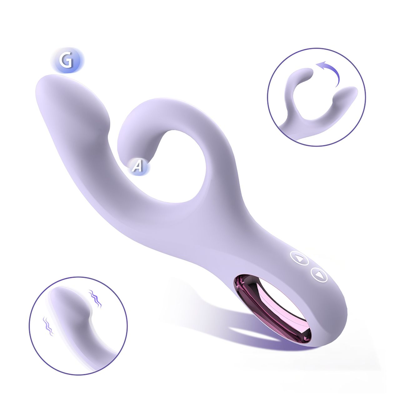Sex HD - csiklókaros G-pont vibrátor (lila) Sex HD - csiklókaros G-pont vibrátor (lila)