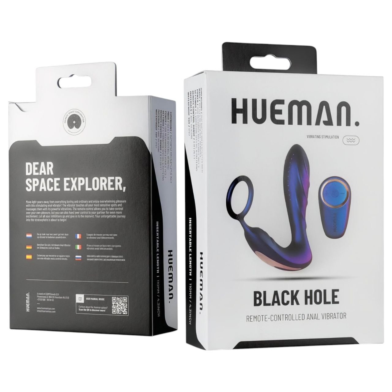 Hueman Black Hole - rádiós anál vibrátor péniszgyűrűvel (lila) Hueman Black Hole - rádiós anál vibrátor péniszgyűrűvel (lila)