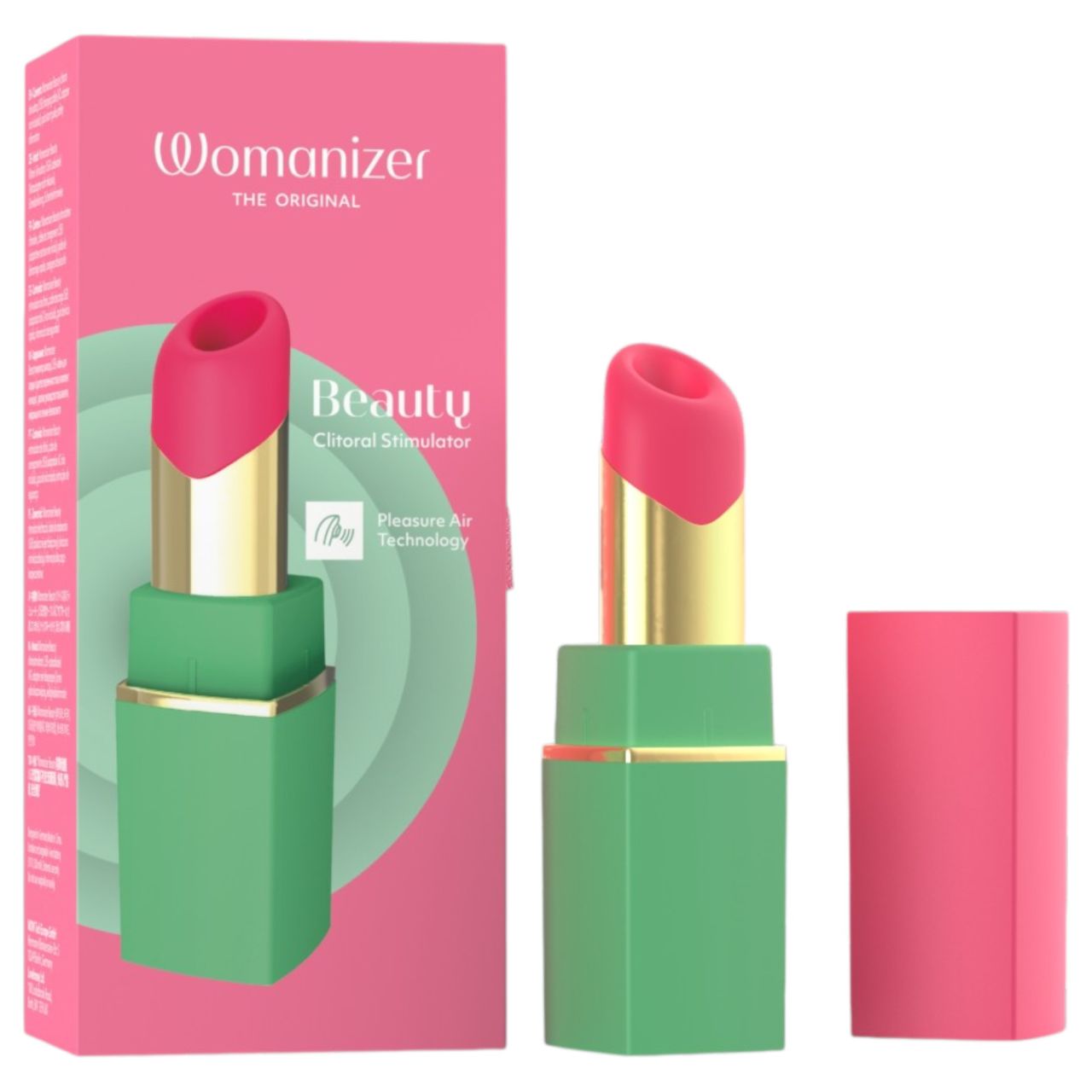 Womanizer Beauty - rúzs alakú léghullámos csiklóizgató (zöld) Womanizer Beauty - rúzs alakú léghullámos csiklóizgató (zöld)
