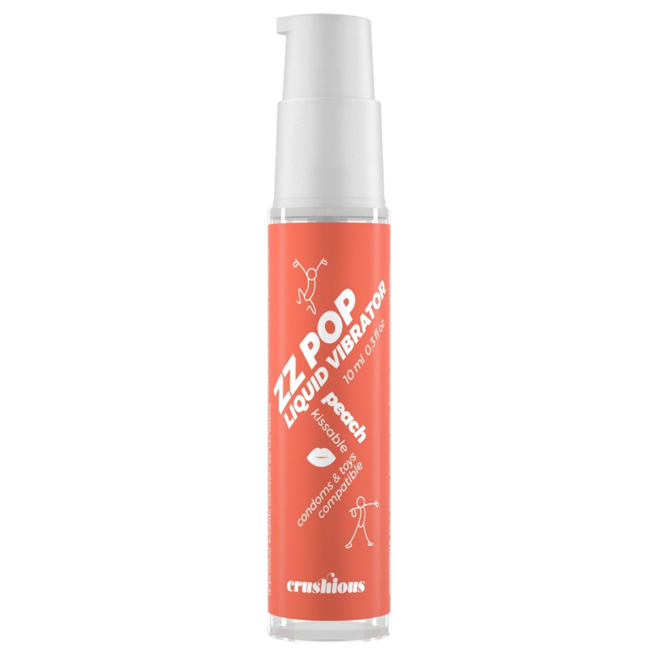 Crushious ZZ POP - ehető folyékony vibrátor, barack (10ml) Crushious ZZ POP - ehető folyékony vibrátor, barack (10ml)