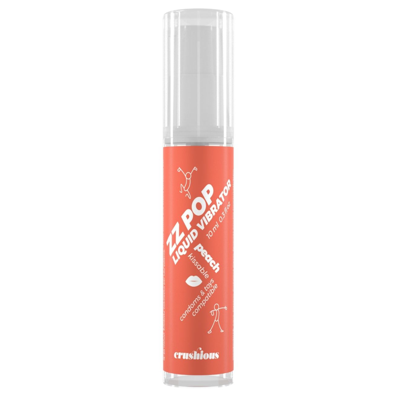 Crushious ZZ POP - ehető folyékony vibrátor, barack (10ml) Crushious ZZ POP - ehető folyékony vibrátor, barack (10ml)