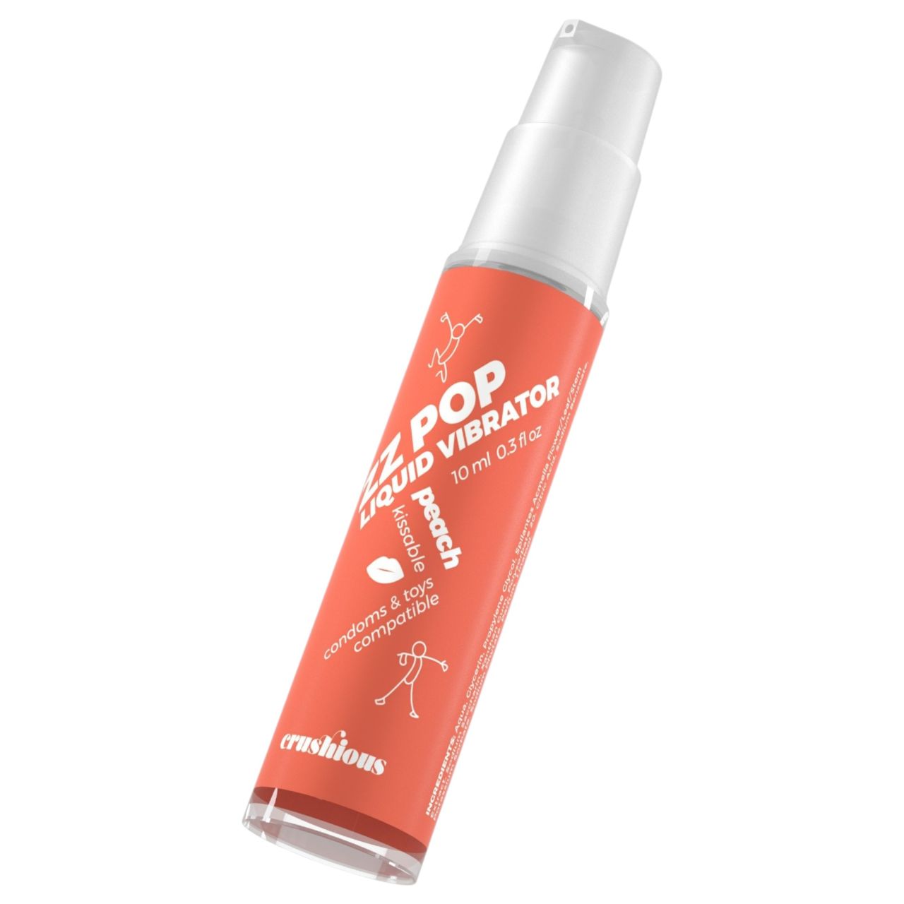 Crushious ZZ POP - ehető folyékony vibrátor, barack (10ml) Crushious ZZ POP - ehető folyékony vibrátor, barack (10ml)