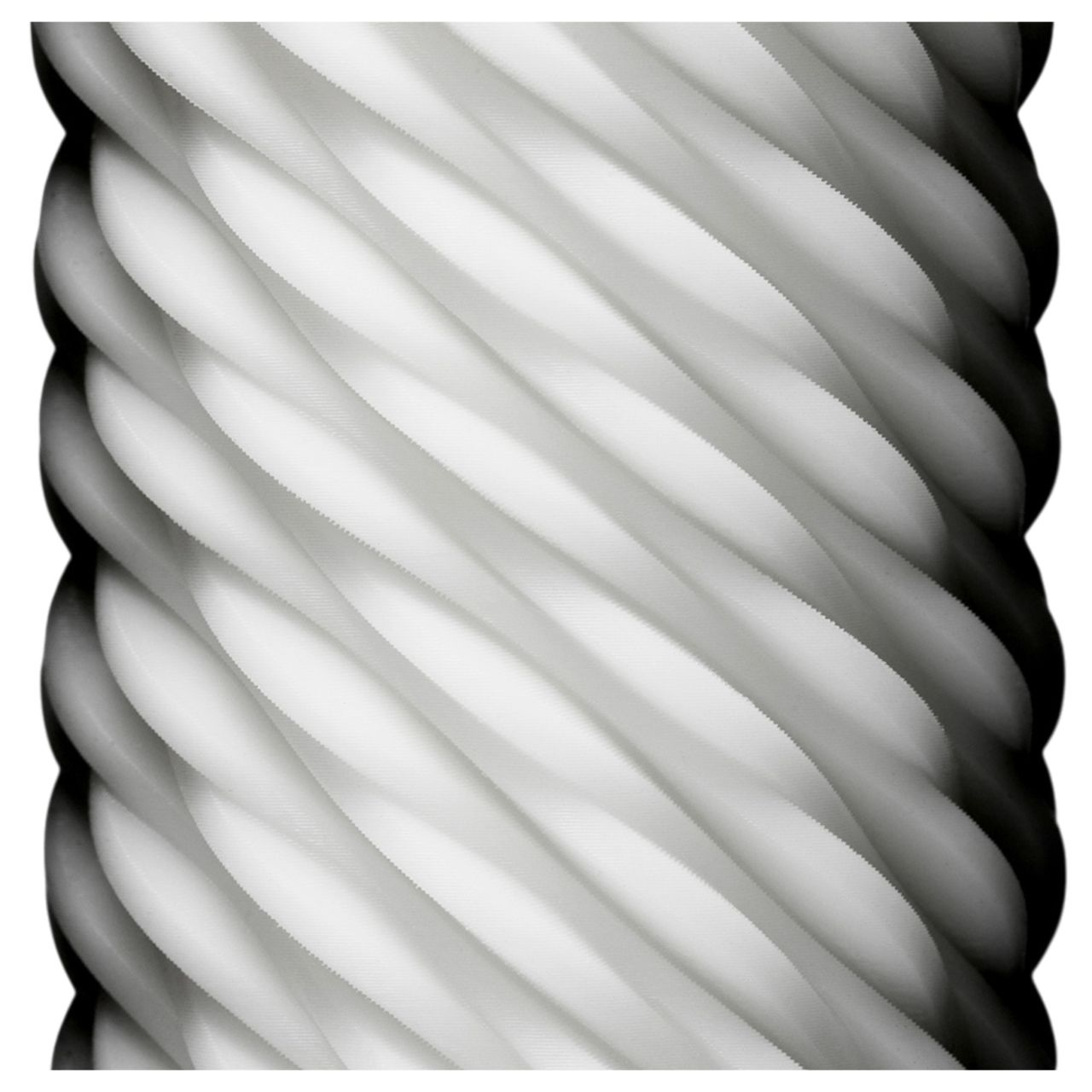 TENGA 3Dx Flow - hullámos mintás maszturbátor (fehér)