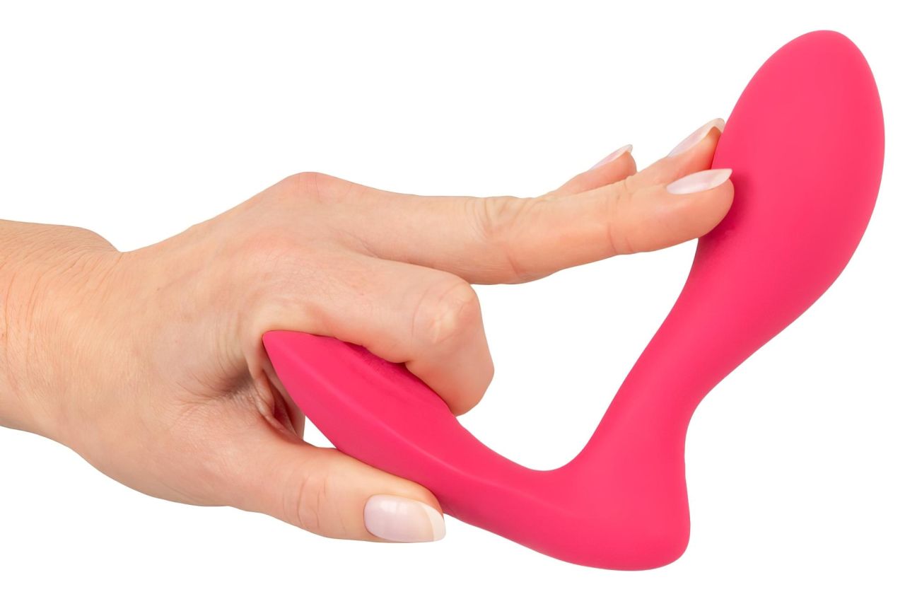 SMILE Panty - hordható akkus, rádiós 2in1 vibrátor (pink)