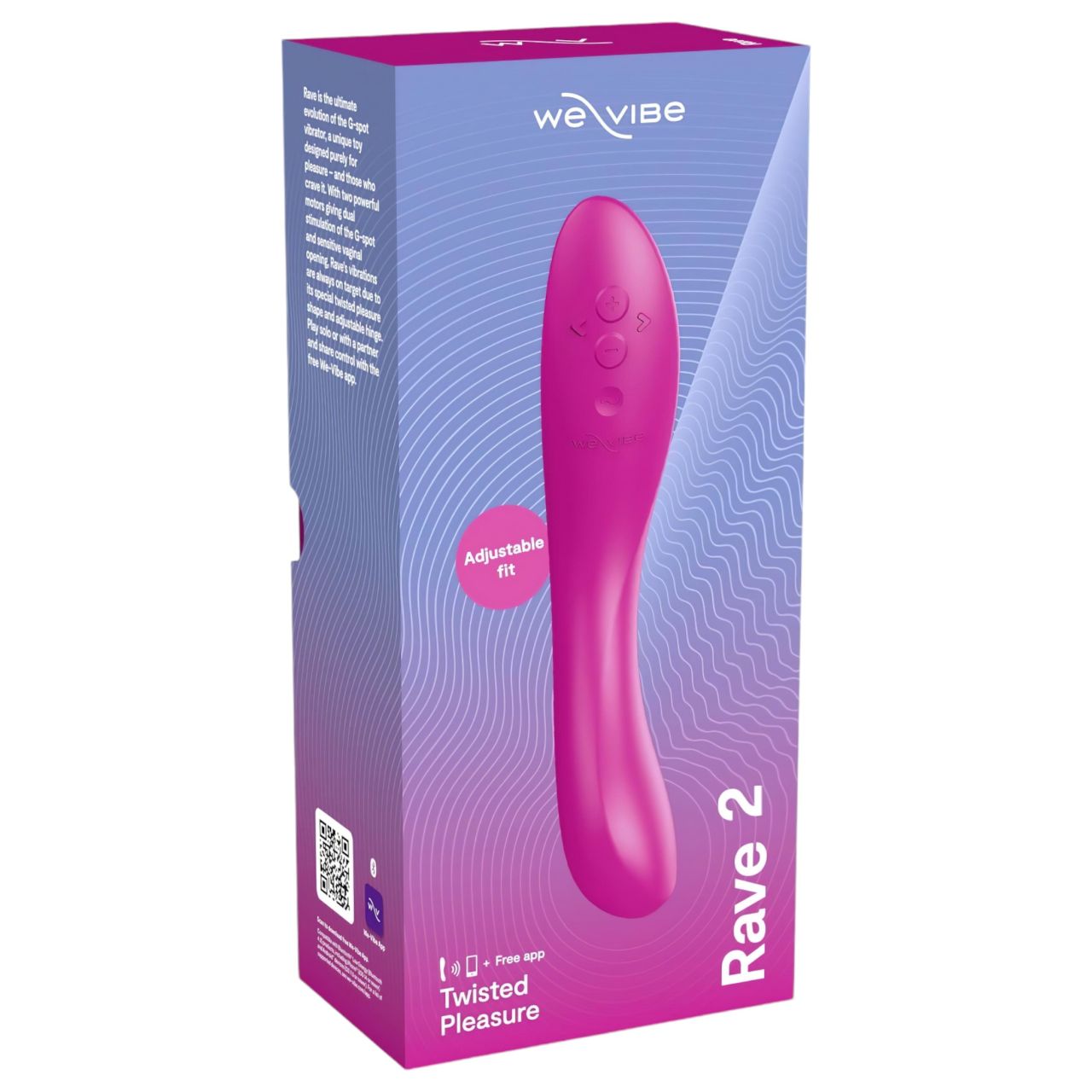 We-Vibe Rave 2 - App-vezérelt G-pont vibrátor (pink)