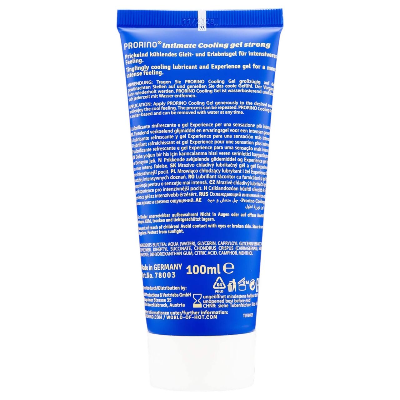 HOT Prorino - erős hűsítő intim krém férfiaknak (100 ml) HOT Prorino - erős hűsítő intim krém férfiaknak (100 ml)