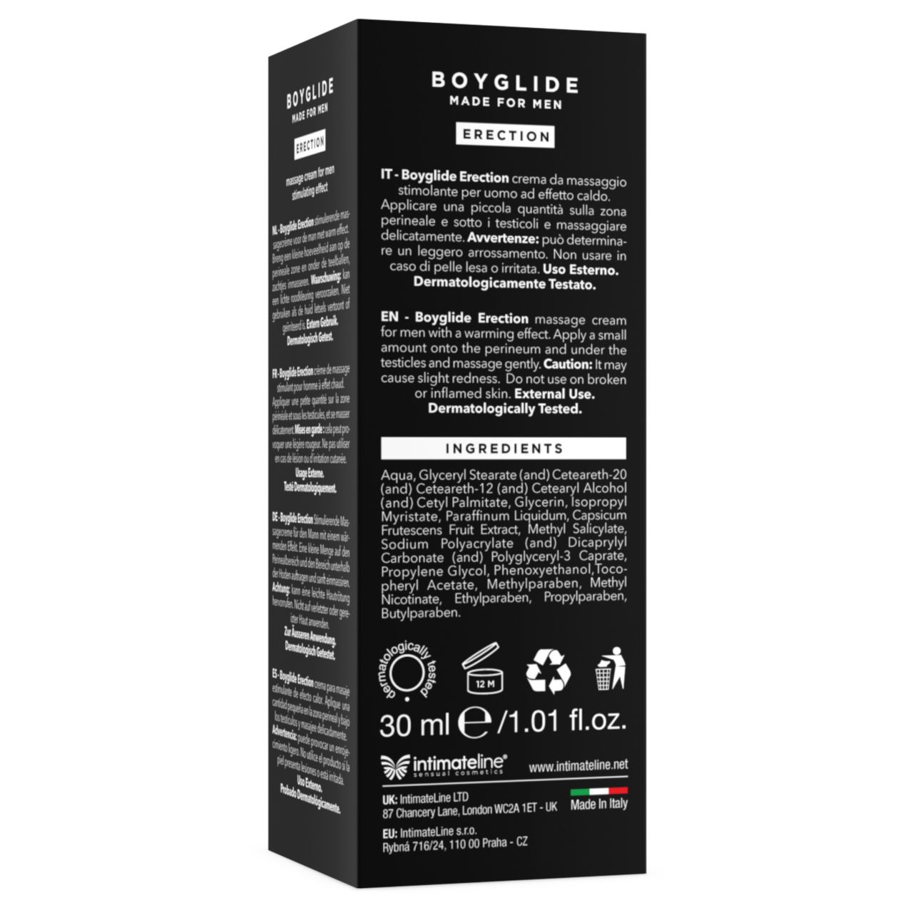 Intimateline Boyglide Erection - stimuláló intim krém (30ml) Intimateline Boyglide Erection - stimuláló intim krém (30ml)