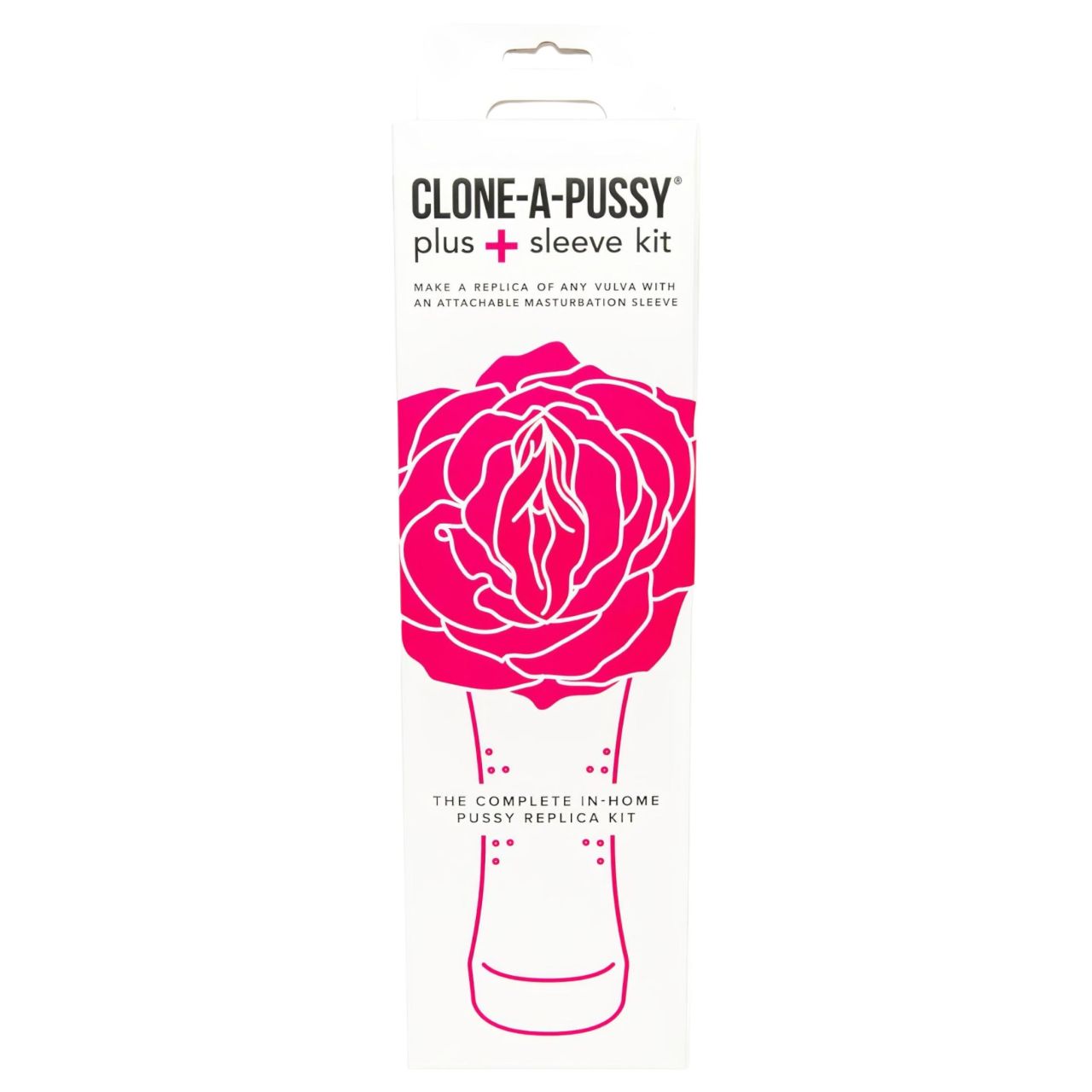 Clone-a-Pussy - puncimásoló és mandzsetta készlet (pink)