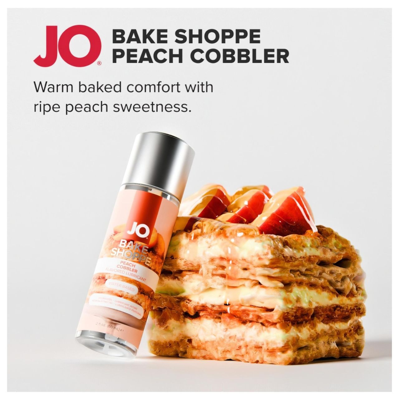 System JO Bake Shoppe - ízes síkosító, barackos pite (60ml)