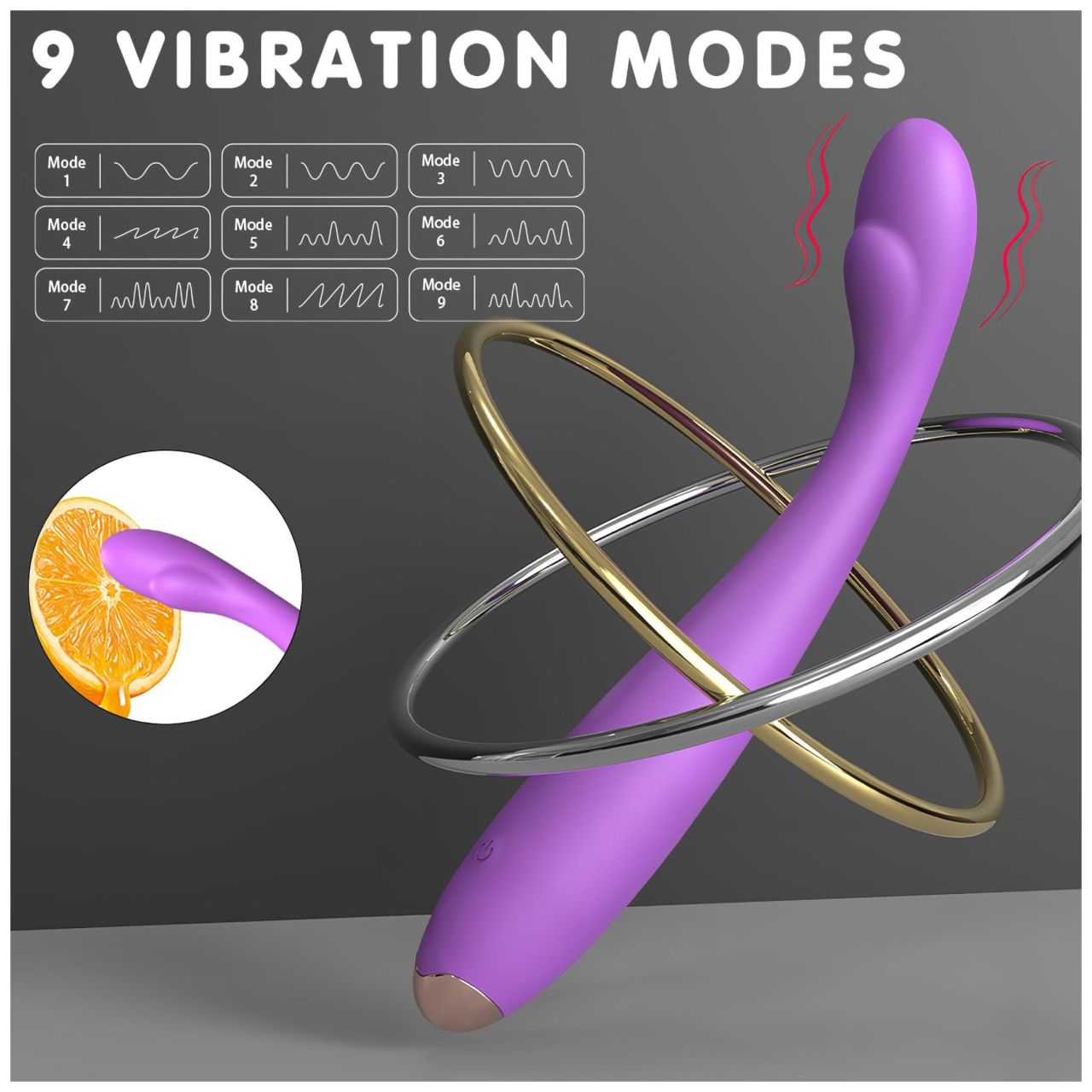 Sex HD - G-pont vibrátor (lila)
